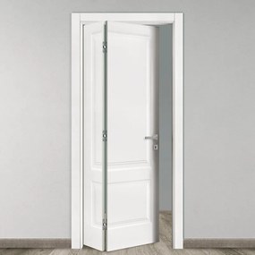 Porta pieghevole a libro asimmetrica Deneb bianco L 80 x H 210 cm sinistra