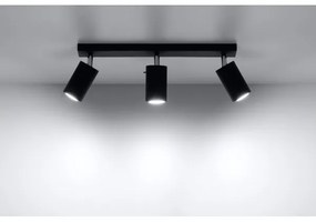 Sollux SL.0093 - Faretto RING 3 3xGU10/10W/230V nero