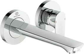 Rubinetto per lavabo a canna media getto laminare cristallino Concept Air cromato lucido IDEAL STANDARD