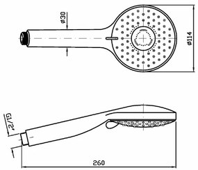 Doccetta 3 Getti In Abs Cromo Zucchetti Medameda Z94731