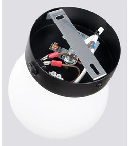 Lampada da parete bianca e nera Blaze – Sollux