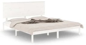 Giroletto bianco in legno massello di pino 200x200 cm