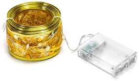 Aigostar - Catena luminosa di Natale LED 100xLED/3xAA 10m bianco caldo dorato