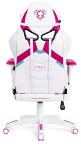 Sedia girevole da bambino Diablo X-Ray Kids Size: Bianco Rosa