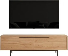 Mobile TV Con Piedini In Ferro 2 Ante Frontali 160x36x45 Ocean Legno