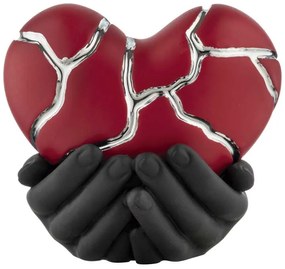 Bongelli preziosi piccola Scultura in marmorino collezione Mani Cuore - varie colorazioni ROSSO /NERO/ARGENTO