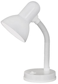 Lampada Da Tavolo Classico Basic Policarbonato Bianco 1 Luce E27