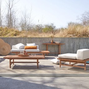 Tikamoon - Set di mobili da giardino in legno massello di teak Fado 3 posti