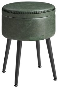 Pouf in pelle CORE verde