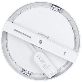 Solight WD242-S - Pannello LED 2 in 1 18W/230V 3000/4000/6000K Ø 22,5 cm IP54 argento