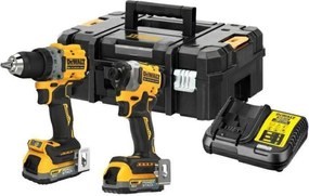 Dewalt - zestaw combo 18v wkętarka dcd800 + zakrętarka dcf850 2x1,7ah powerstack dck2051e2t