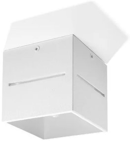 Plafoniera Quadrata da Soffitto in Alluminio LOBO G9 Bianca da interno