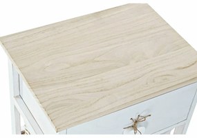 Cassettiera DKD Home Decor Naturale Bianco vimini Legno di  paulownia (40 x 29 x 58,5 cm)
