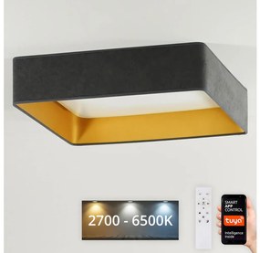 Brilagi-Luce LED dimmerabile VELVET SQUARE LED/36W/230V Wi-Fi Tuya+TC grigio