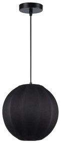 Lampada a sospensione su cavo DANA 1xE27/15W/230V Ø 25 cm, nero