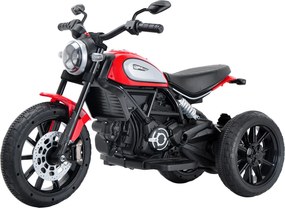 Moto Elettrica per Bambini Licenza Ufficiale Ducati Scrambler 12V 3,5Ah Rosso...