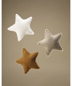 Cuscino per divano da bambini marrone chiaro con rivestimento in bouclé Star – Wigiwama