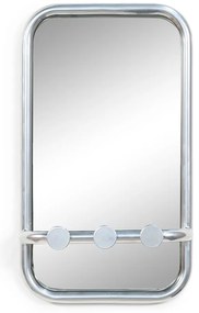 Pannello appendiabiti argentato in metallo 35x60x11 cm Retro – Spinder Design