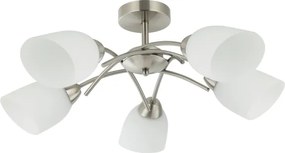 Lampadario a plafone DONNA 5xE27/60W/230V nichel