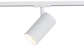 Faretto moderno bianco per sistema di illuminazione a binario monofase con LED incluso - Iconic Mark