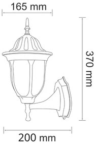 Applique da esterno FLORENCJA 1xE27/20W/230V IP43