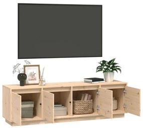 Mobile porta tv 156x37x45 cm in legno massello di pino