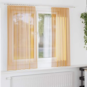 Tende İn Voile Con Passanti 2 Pz Arancio 140x140 Cm /