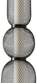 Lampadario LED sospeso con cavo PUMA LED/15W/230V Ø 14 cm nero