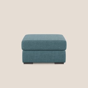 Sun pouf apribile contenitore in tessuto impermeabile morbido intreccio T06 azzurro