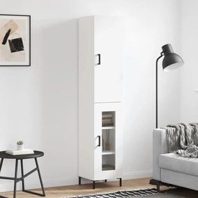 Credenza Bianca 34,5x34x180 Cm İn Legno Multistrato /