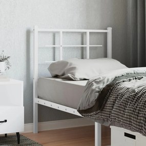 Testiera İn Metallo Bianco 75 Cm /