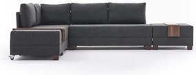 Divano angolare antracite (angolo sinistro) Fly - Balcab Home