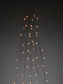 Decorazione a LED da interno-esterno per albero con sfere Greta, ambra