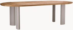 Tavolo ovale da giardino con piano in legno di teak Mogador, 247 x 110 cm