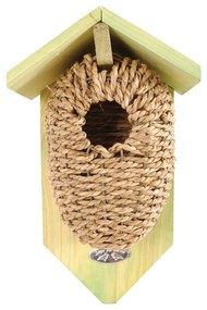 Casetta per uccelli in seagrass, altezza 26,2 cm - Esschert Design