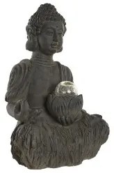 Statua Decorativa DKD Home Decor Buddha Magnesio (37,5 x 26,5 x 54,5 cm)