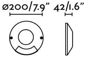 FARO 70285 - Lampada LED segnapasso da esterno LOTH-1 LED/6W/230V IK10 IP67