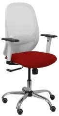 Sedia da Ufficio PC 354CRRP Bianco Rosso Granato