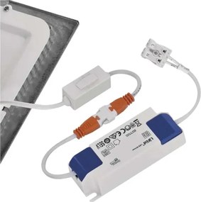 Lampada LED da incasso per controsoffitto NEXXO LED/7W/230V 3000/3500/4000K argento 12x12 cm
