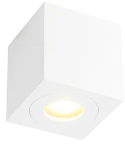 Faretto bagno moderno quadrato bianco IP44 - CAPA