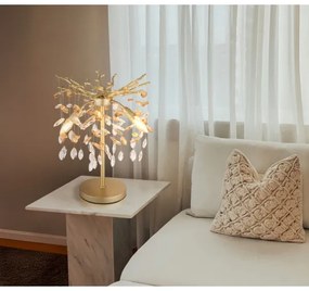 Globo 64138TG - Lampada da tavolo QUEENA 3xE14/40W/230V dorata