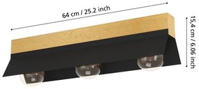 Eglo 900443 - Plafoniera TARRAFO 3xE27/40W/230V