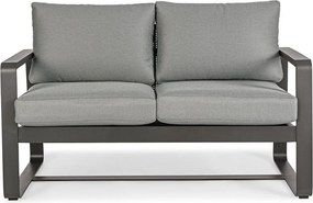 Divano da giardino grigio in alluminio Merrigan – Bizzotto