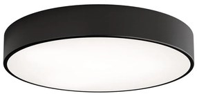 Plafoniera da bagno CLEO 4xE27/24W/230V diametro 50 cm nero IP54