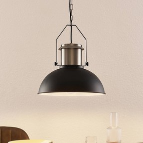 Lampada a sospensione Freitjof Lindby, dimmerabile, Nero, Soggiorno / Sala da pranzo, Metallo, Industriale, Lampada a sospensione