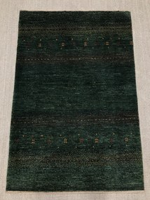 Loribaft Tappeto persiano 100 x 140 Verde (Iran) Annodato A Mano