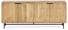 Cassettiera di colore naturale in mango massiccio 190x85x40 cm Mundra – MOME
