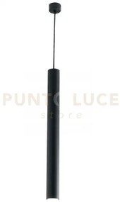 Sospensione fluke tonda nera 1xgu10 5,5x5,5x60cm i-fluke-s nero