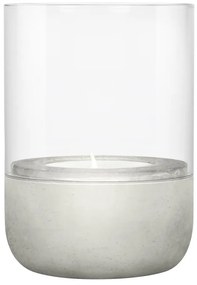 Set di 2 candelieri in vetro con base in cemento Calma - Blomus