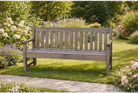 Panchina da giardino in legno grigio London - Rojaplast